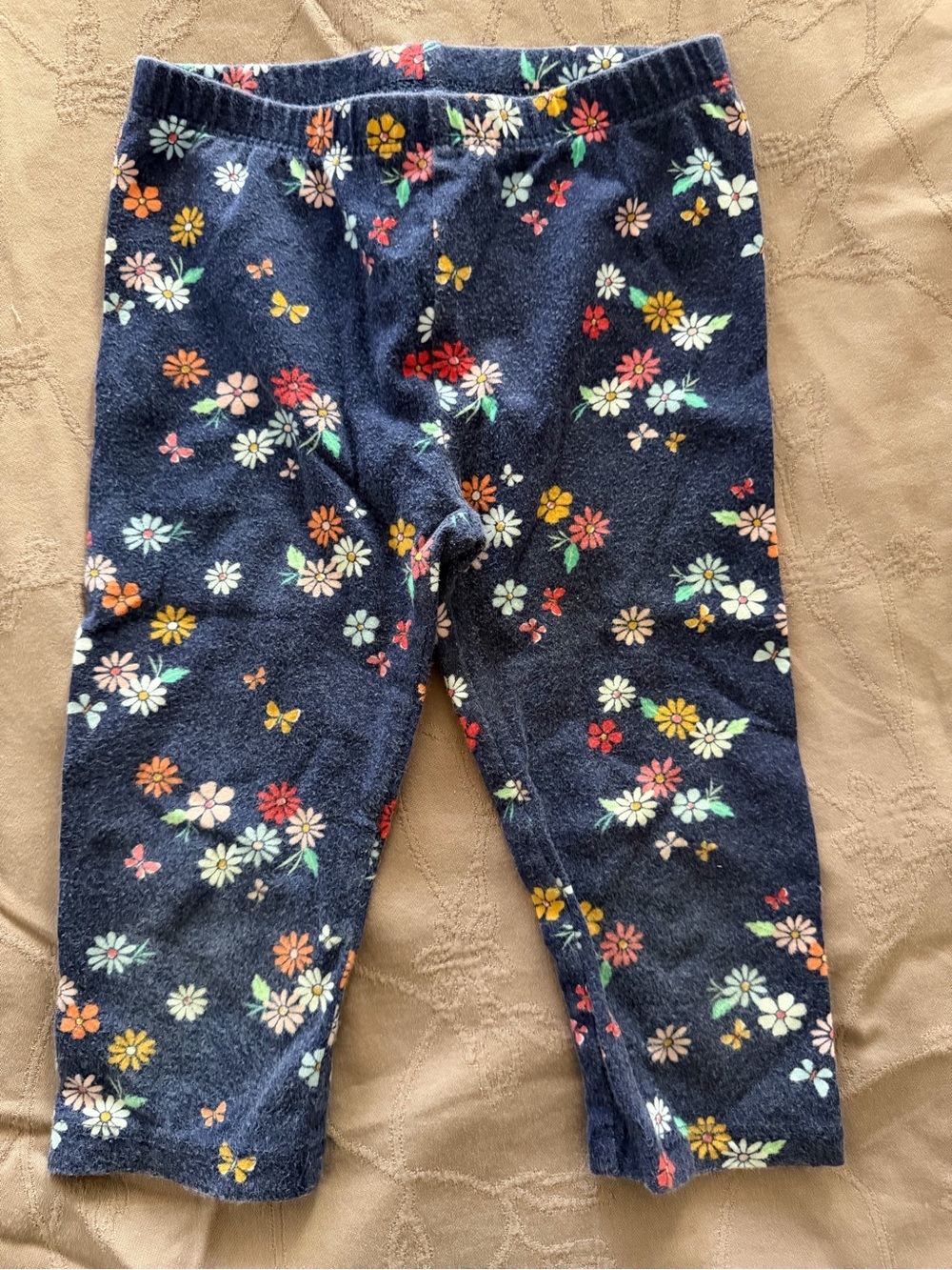Gymboree Navy Floral Leggings